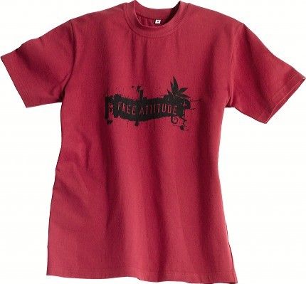ILLUSTRATION CAMIF sérigraphie sur tee-shirt rouge