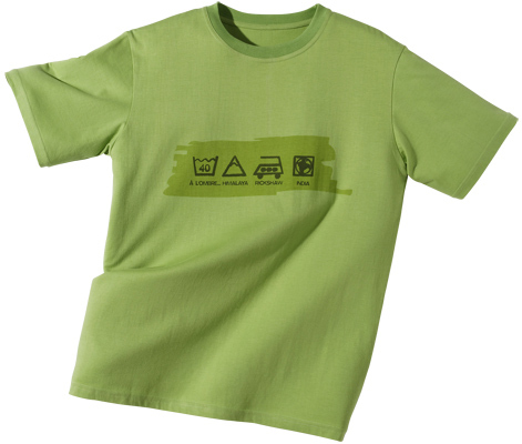 ILLUSTRATION CAMIF sérigraphie sur tee-shirt vert